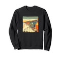 Beach Huts Landscape Colorful Sweatshirt - Streetwear Style for Adults - T-Shirt, Sweatshirt, Hoodie