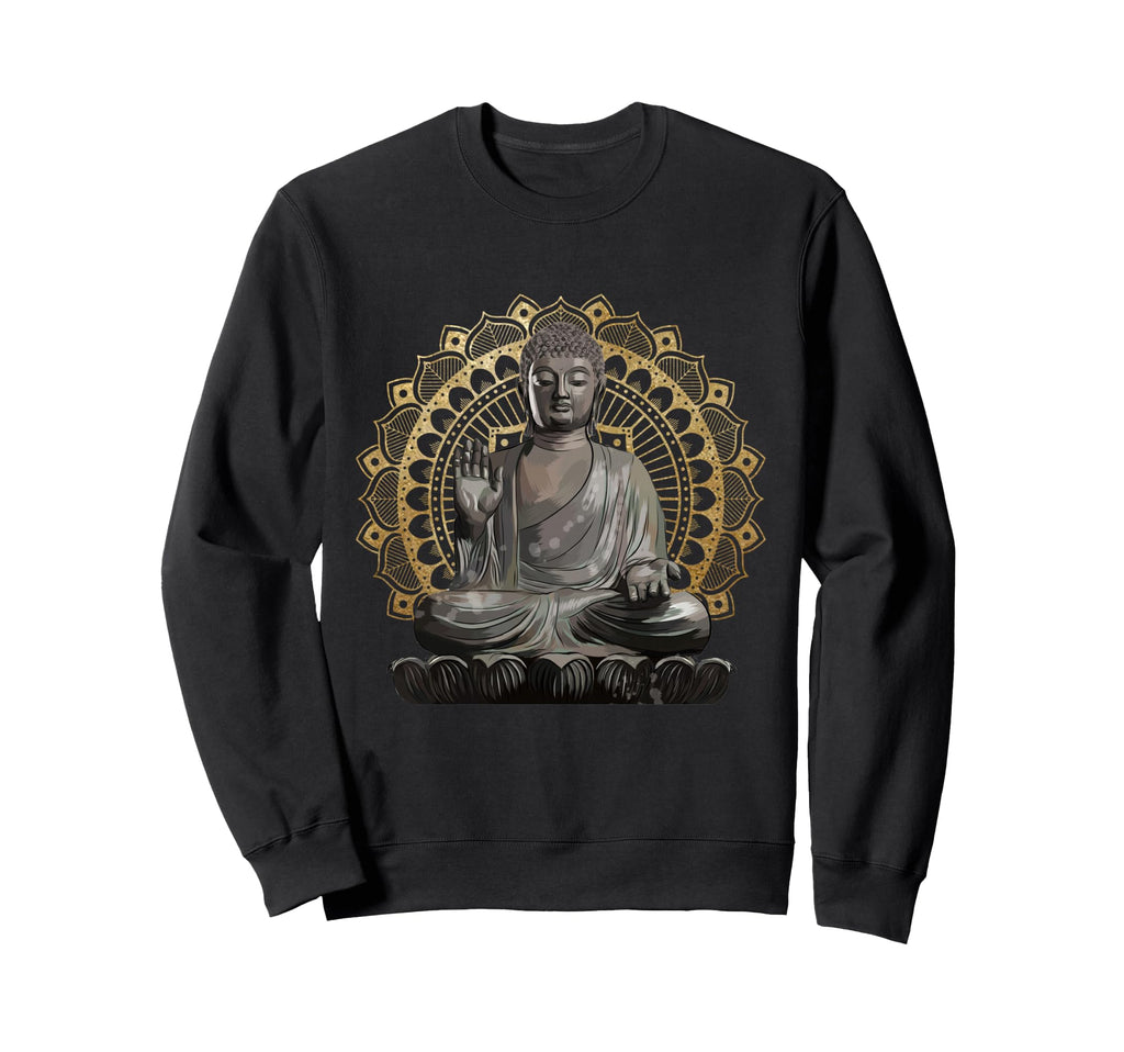 Buddha Mandala Buddhist Sweatshirt - Custom Art Print for Adults - T-Shirt, Sweatshirt, Hoodie