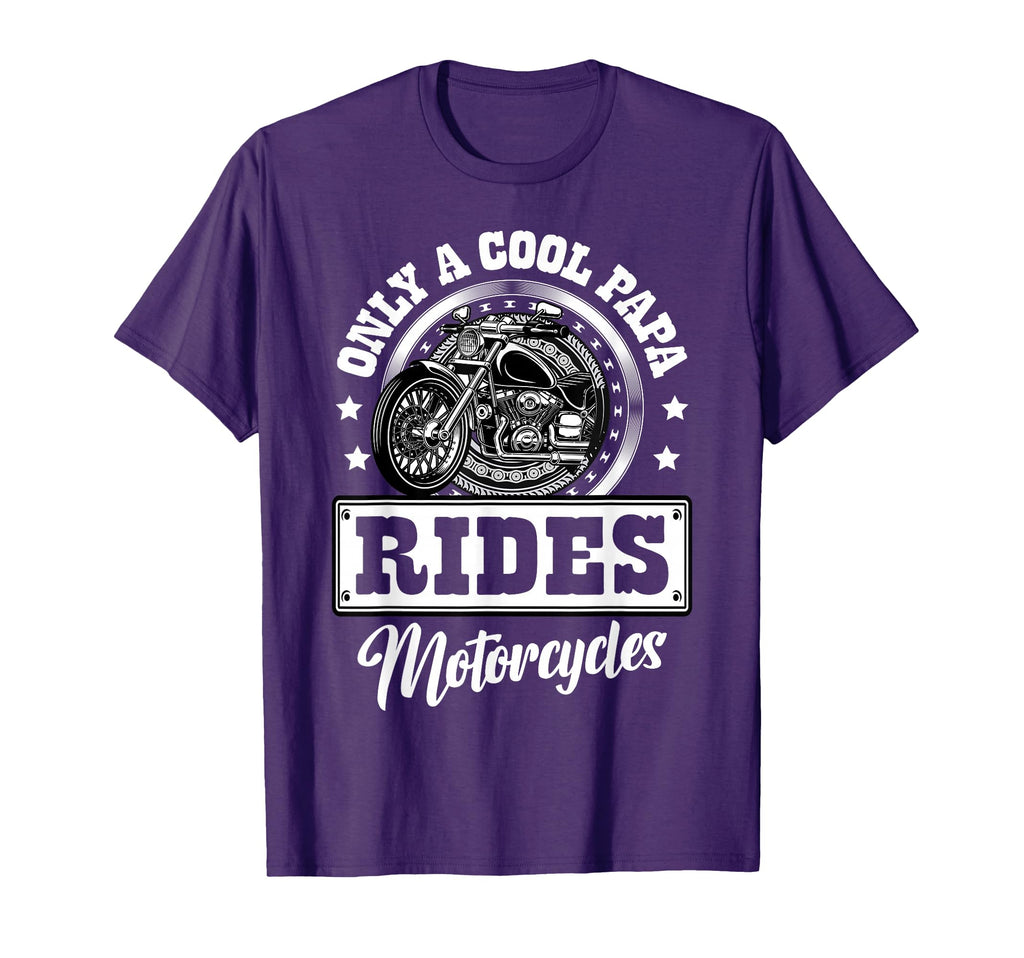 Only Papa Rides Motorcycles Gifts T-Shirt - Aesthetic Graphic Unisex - T-Shirt, Sweatshirt, Hoodie