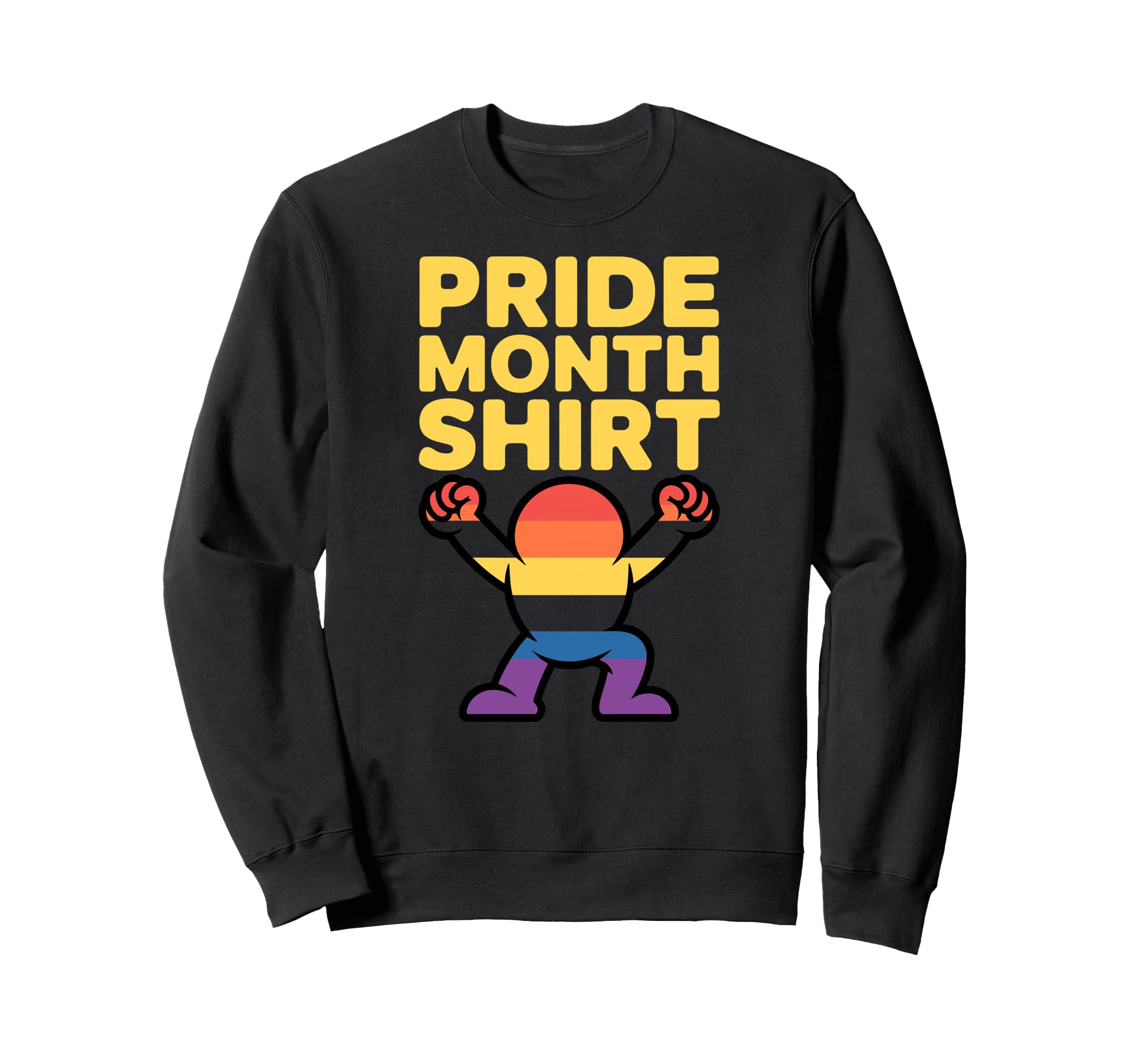 Pride Month Typography Parade Sweatshirt - Streetwear Style Men Women - T-Shirt, Sweatshirt, Hoodie