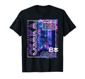 Osaka City 80S Synthwave Skyline T-Shirt - Casual Everyday Wear for Adults - T-Shirt, Sweatshirt, Hoodie