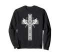 Sacred Cross Moth Goth Horror Antisocial Sweatshirt - Graphic Print Unisex - T-Shirt, Sweatshirt, Hoodie