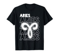Aries Zodiac Typography Astrology T-Shirt - Trendy Graphic for Adults - T-Shirt, Sweatshirt, Hoodie