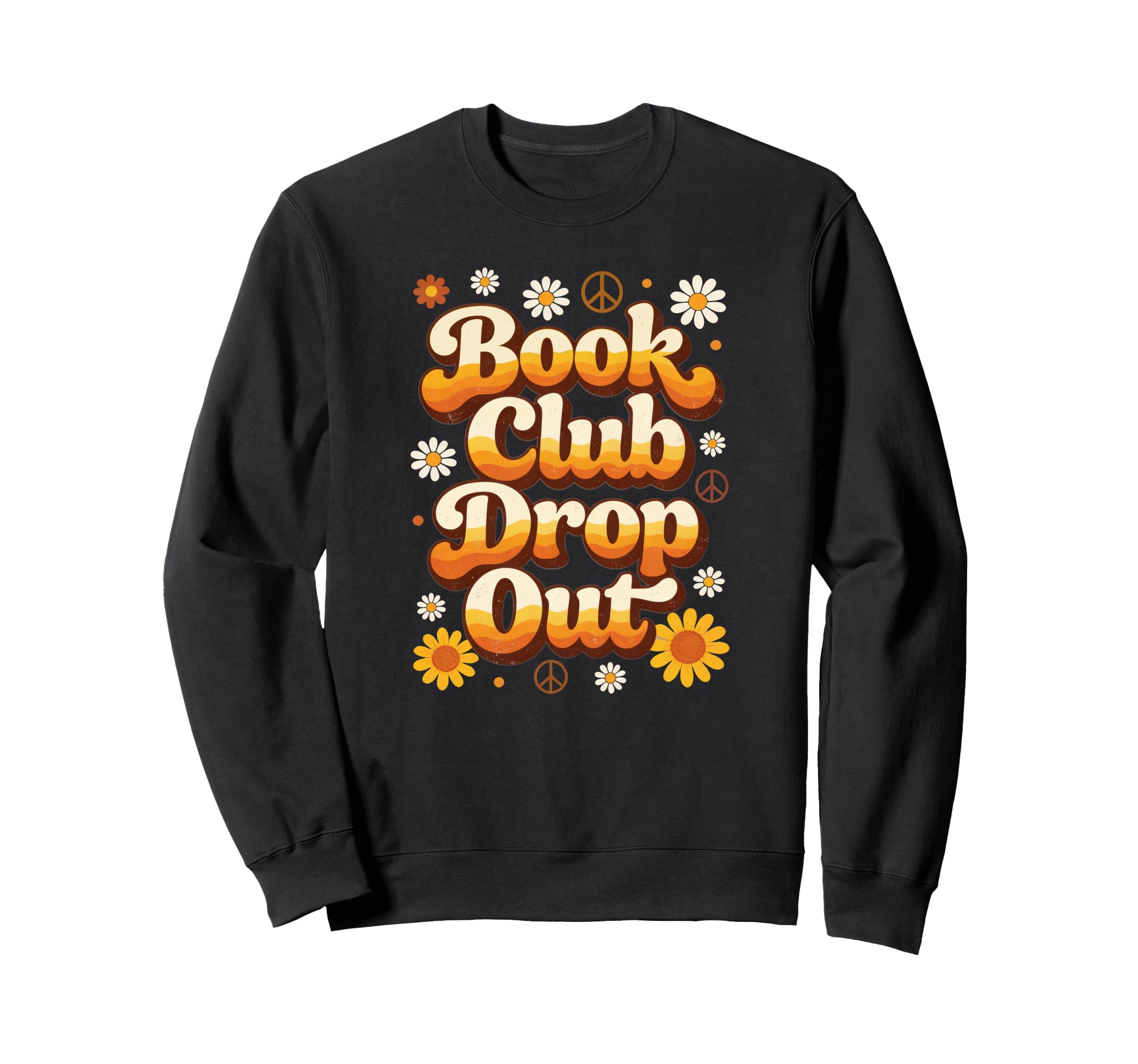 Book Lover Bookish 70S Sunset Sweatshirt - Fun Novelty Design Men Women - T-Shirt, Sweatshirt, Hoodie