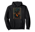 Black Cat Eating Corndog Street Food Hoodie - Unique Graphic Men Women - T-Shirt, Sweatshirt, Hoodie