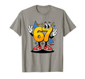 90S Cartoon Mascot Number 67 Nostalgia T-Shirt - Minimalist Print Men Women - T-Shirt, Sweatshirt, Hoodie