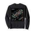 Race Car Technical Blueprint Mechanical Sweatshirt - Unique Graphic Unisex - T-Shirt, Sweatshirt, Hoodie
