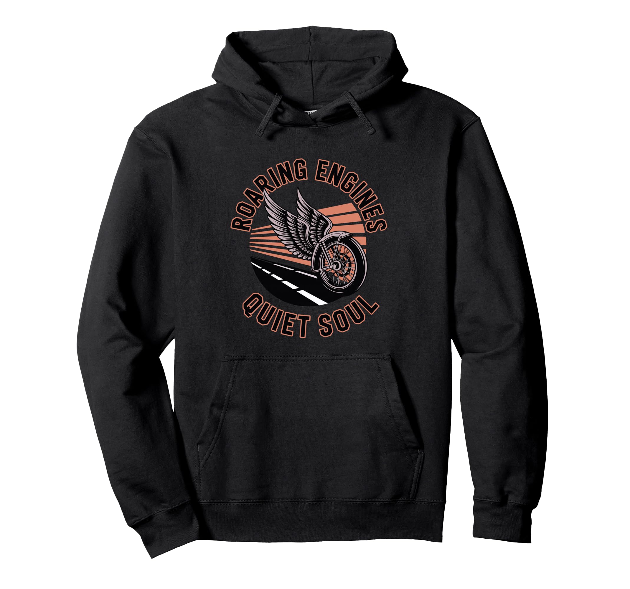 Roaring Engines Quiet Soul Rider Hoodie - Custom Art Print Unisex - T-Shirt, Sweatshirt, Hoodie
