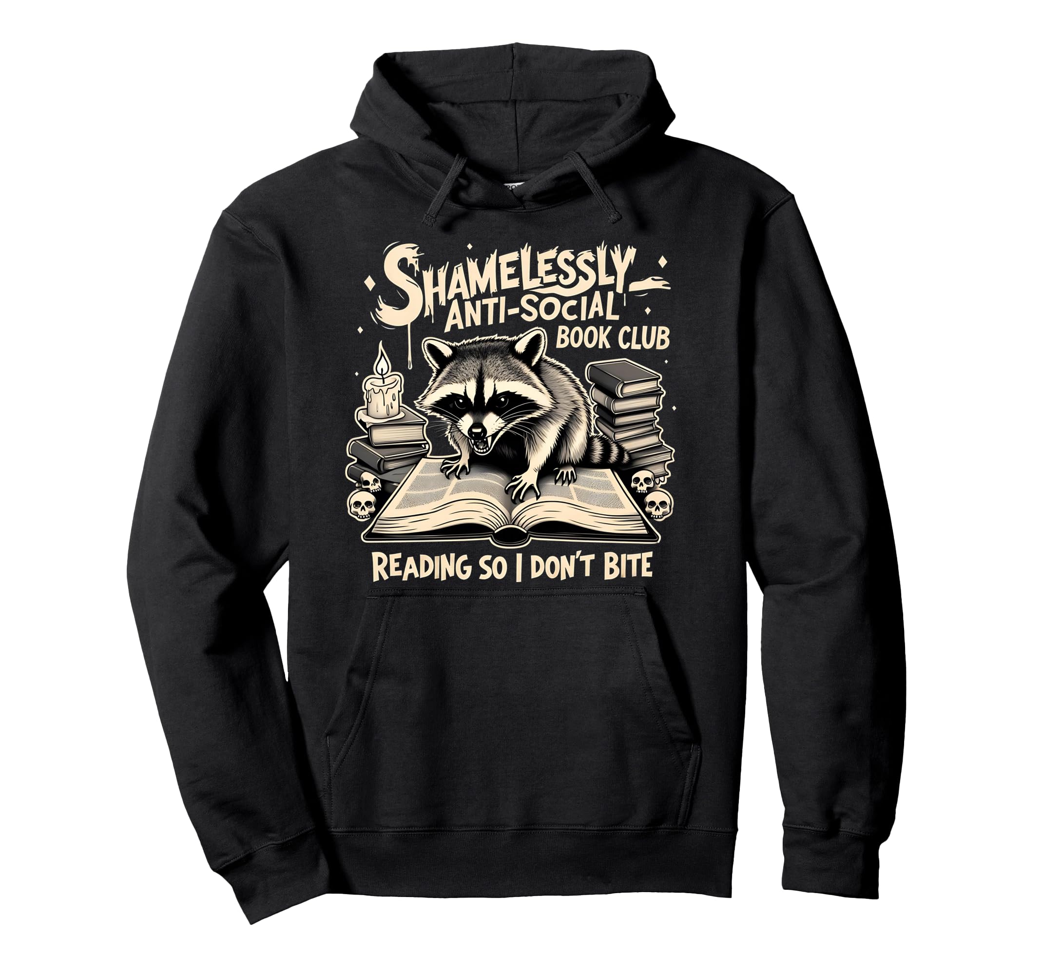 Shamelessly Anti Social Book Club Reading Hoodie - Trendy Graphic Unisex - T-Shirt, Sweatshirt, Hoodie