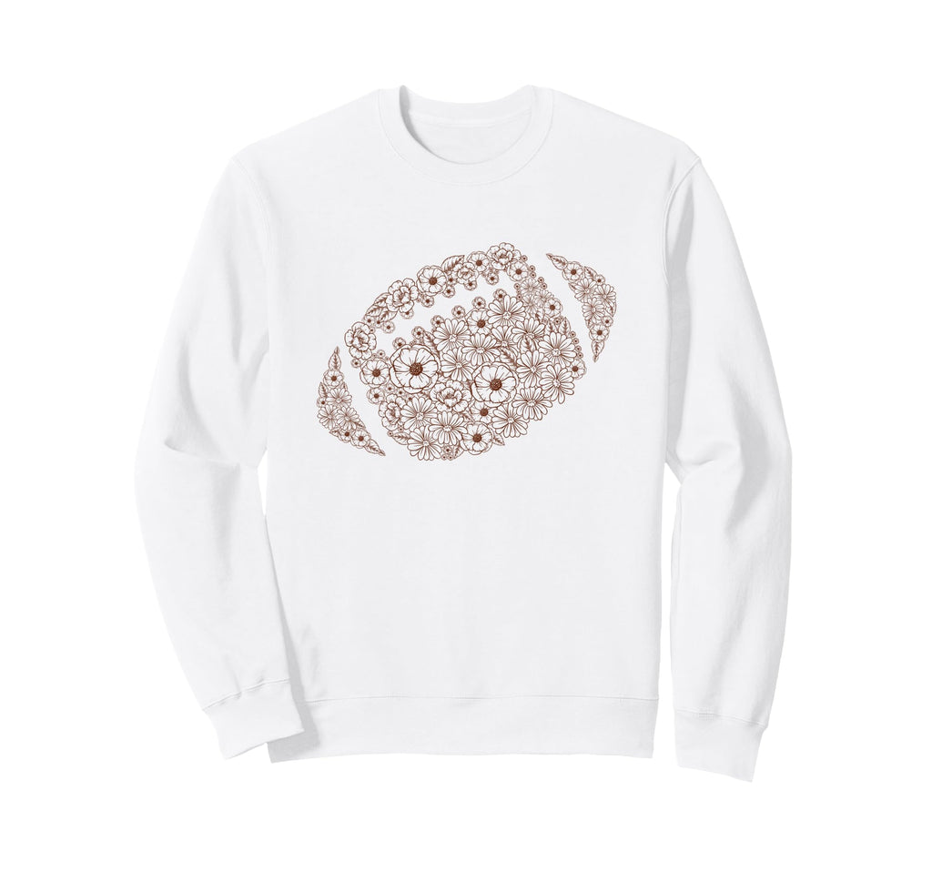 Floral Football Flower Pattern Fans Sweatshirt - Streetwear Style Men Women - T-Shirt, Sweatshirt, Hoodie