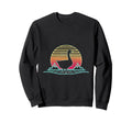 Goose Sunset Synthwave Animal Lover Art Sweatshirt - Trendy Graphic Unisex - T-Shirt, Sweatshirt, Hoodie