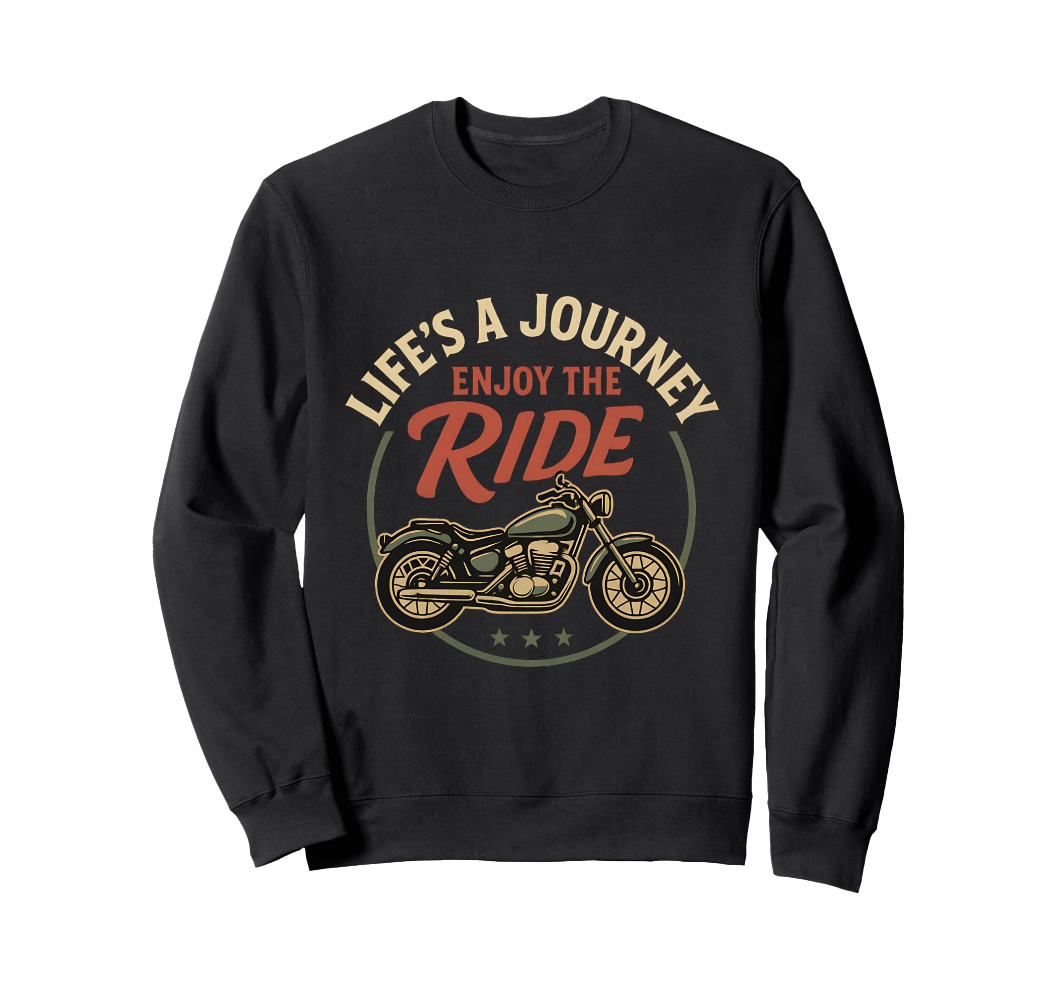 Lifes Journey Enjoy Ride Sweatshirt - Minimalist Print for Adults - T-Shirt, Sweatshirt, Hoodie