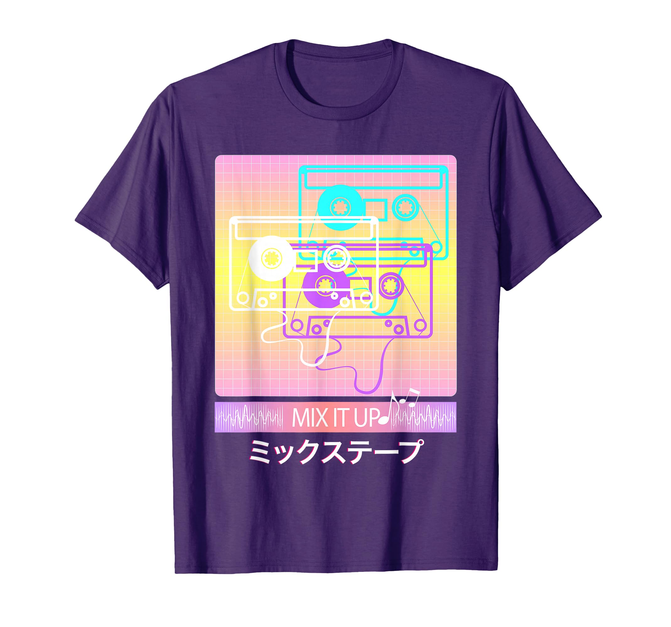 Vaporwave Cassette Tape 1980S Mix T-Shirt - Trendy Graphic for Adults - T-Shirt, Sweatshirt, Hoodie