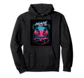 Miami Nights 1986 Synthwave Sunset Hoodie - Fun Novelty Design for Adults - T-Shirt, Sweatshirt, Hoodie