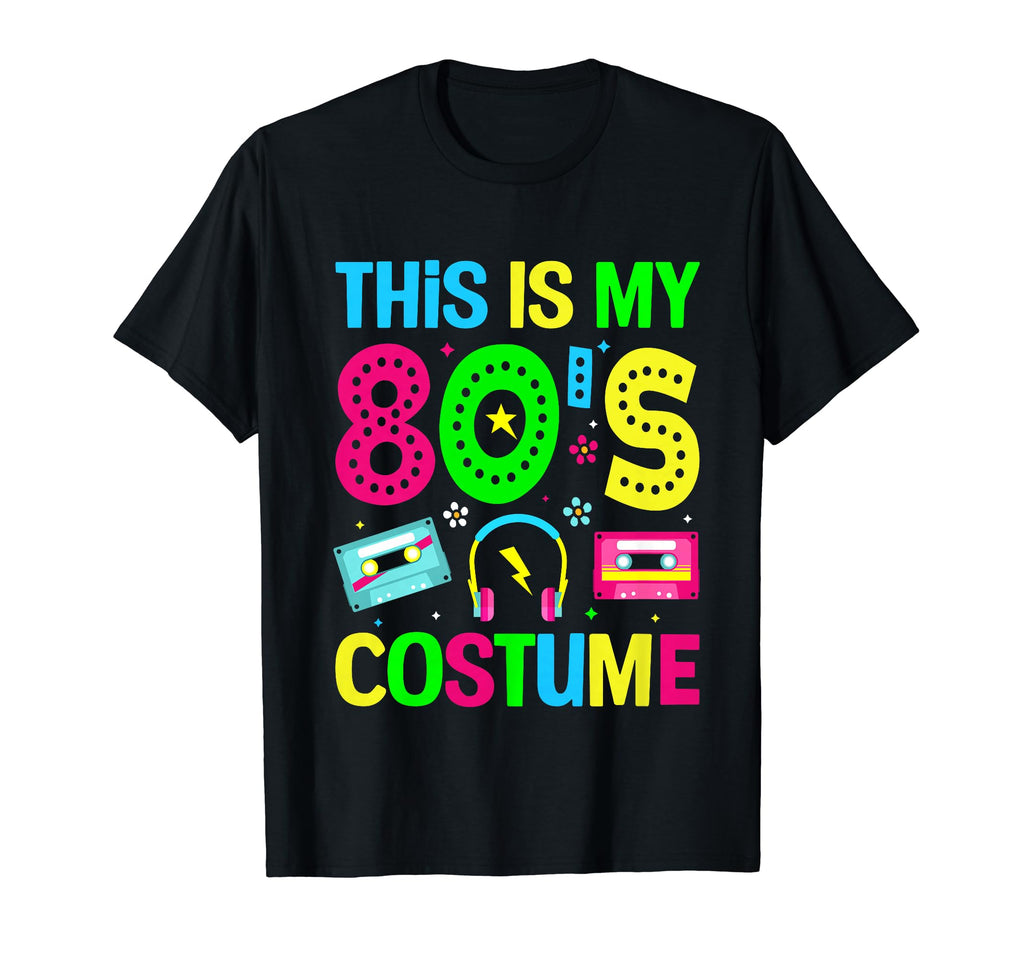 Flash Back To Neon Glory This Is My 80S T-Shirt - Graphic Print for Adults - T-Shirt, Sweatshirt, Hoodie