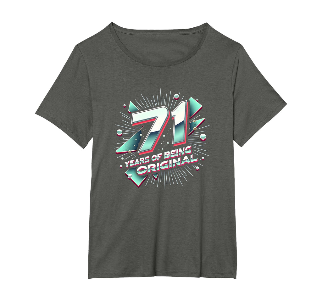 71 Years Original Birthday Gift T-Shirt - Minimalist Print Men Women - T-Shirt, Sweatshirt, Hoodie