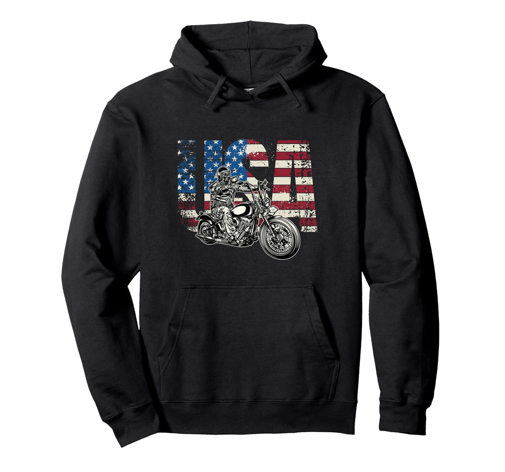 Motorcycle Usa Motorcycle Hoodie - Novelty Apparel Men Women - T-Shirt, Sweatshirt, Hoodie