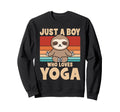 Just Who Loves Yoga Funny Sloth Yogi Sweatshirt - Trendy Graphic Men Women - T-Shirt, Sweatshirt, Hoodie