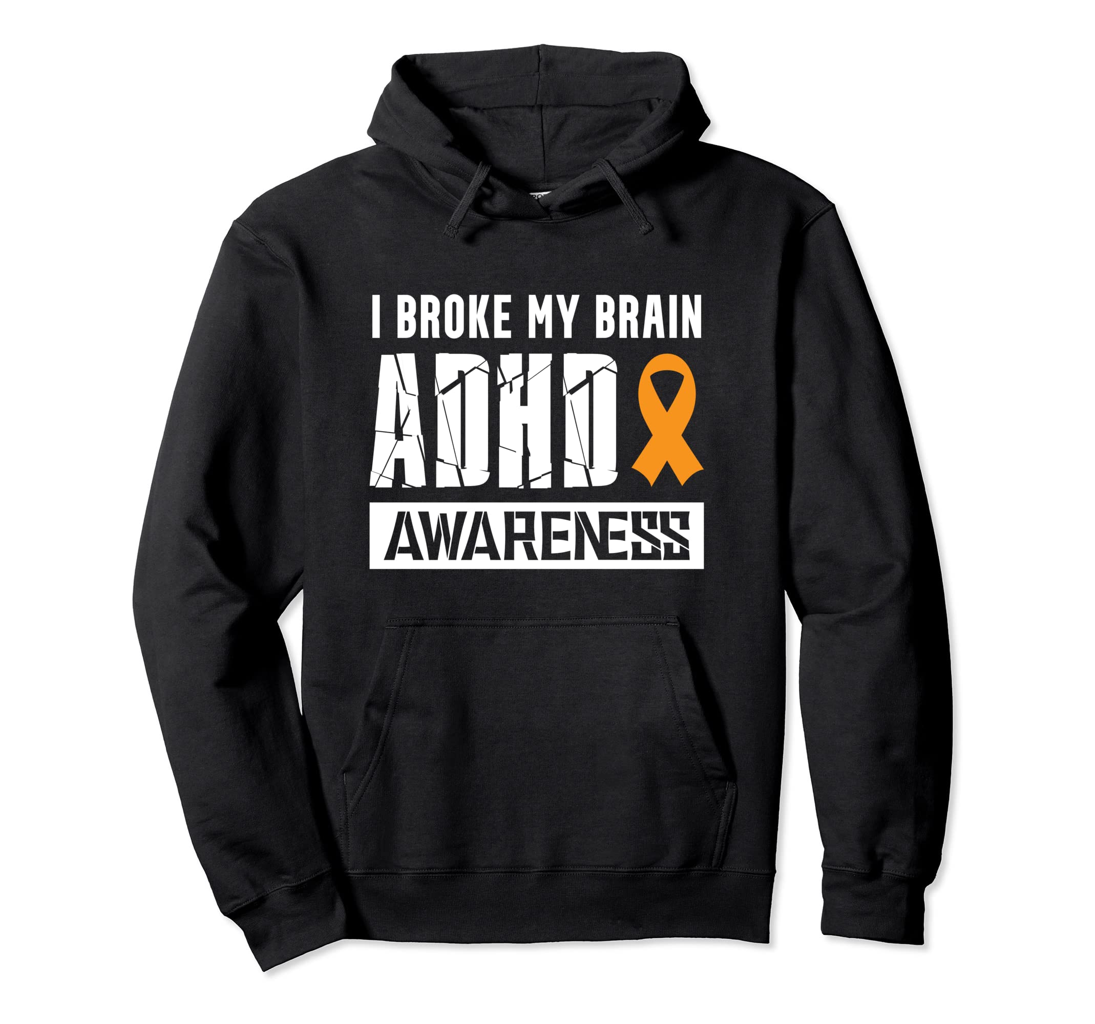 Adhd Awareness Brain Attention Hoodie - Custom Art Print for Adults - T-Shirt, Sweatshirt, Hoodie