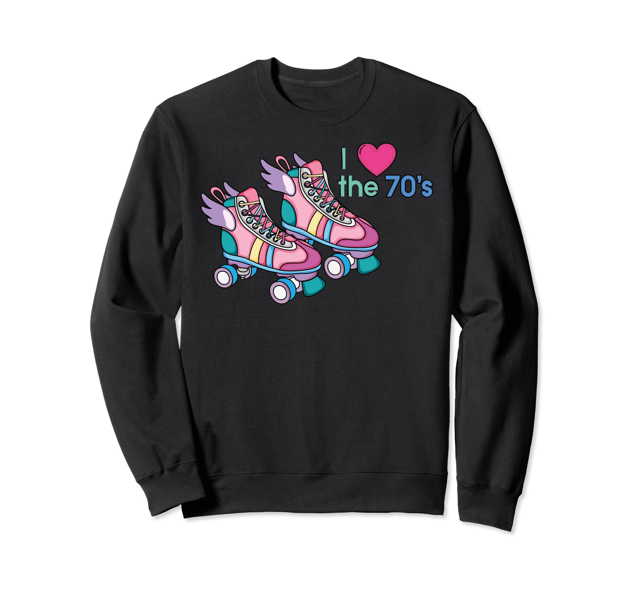 Funny Skating 60S 70S 90S Roller Sweatshirt - Aesthetic Graphic Unisex - T-Shirt, Sweatshirt, Hoodie