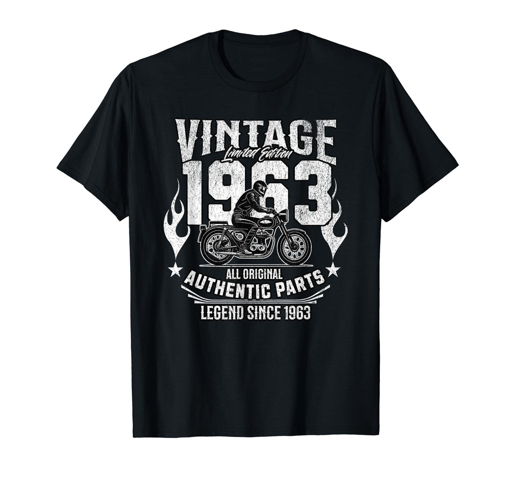 1963 Birthday Meme 1963 Motorcycle Fan T-Shirt - Aesthetic Graphic Unisex - T-Shirt, Sweatshirt, Hoodie