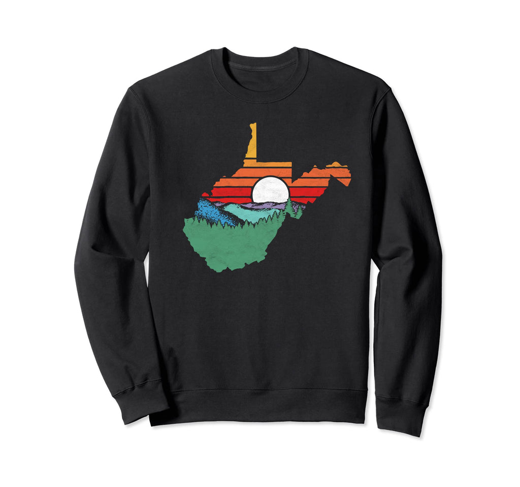 West Virginia Outdoors Nature Sweatshirt - Minimalist Print Unisex - T-Shirt, Sweatshirt, Hoodie