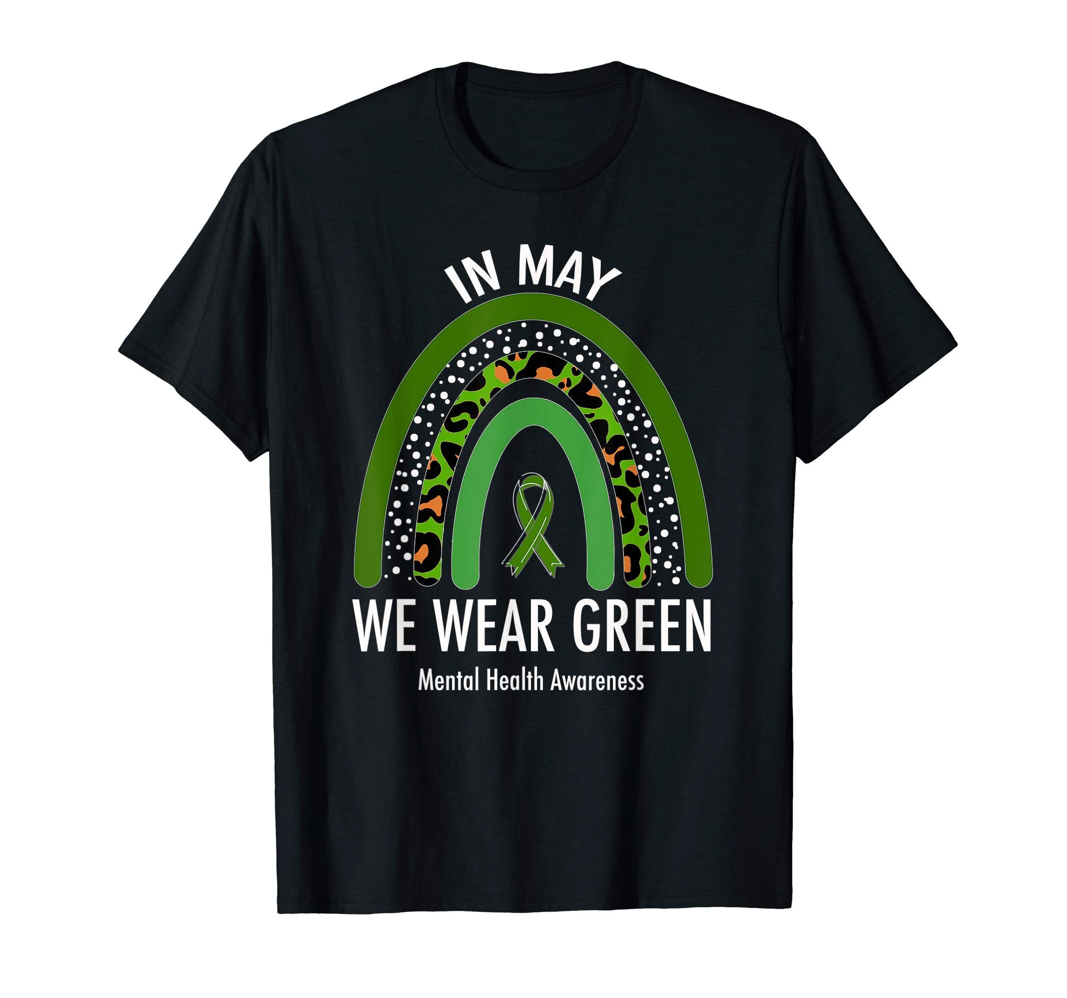 May We Wear Green Mental Health T-Shirt - Minimalist Print Men Women - T-Shirt, Sweatshirt, Hoodie
