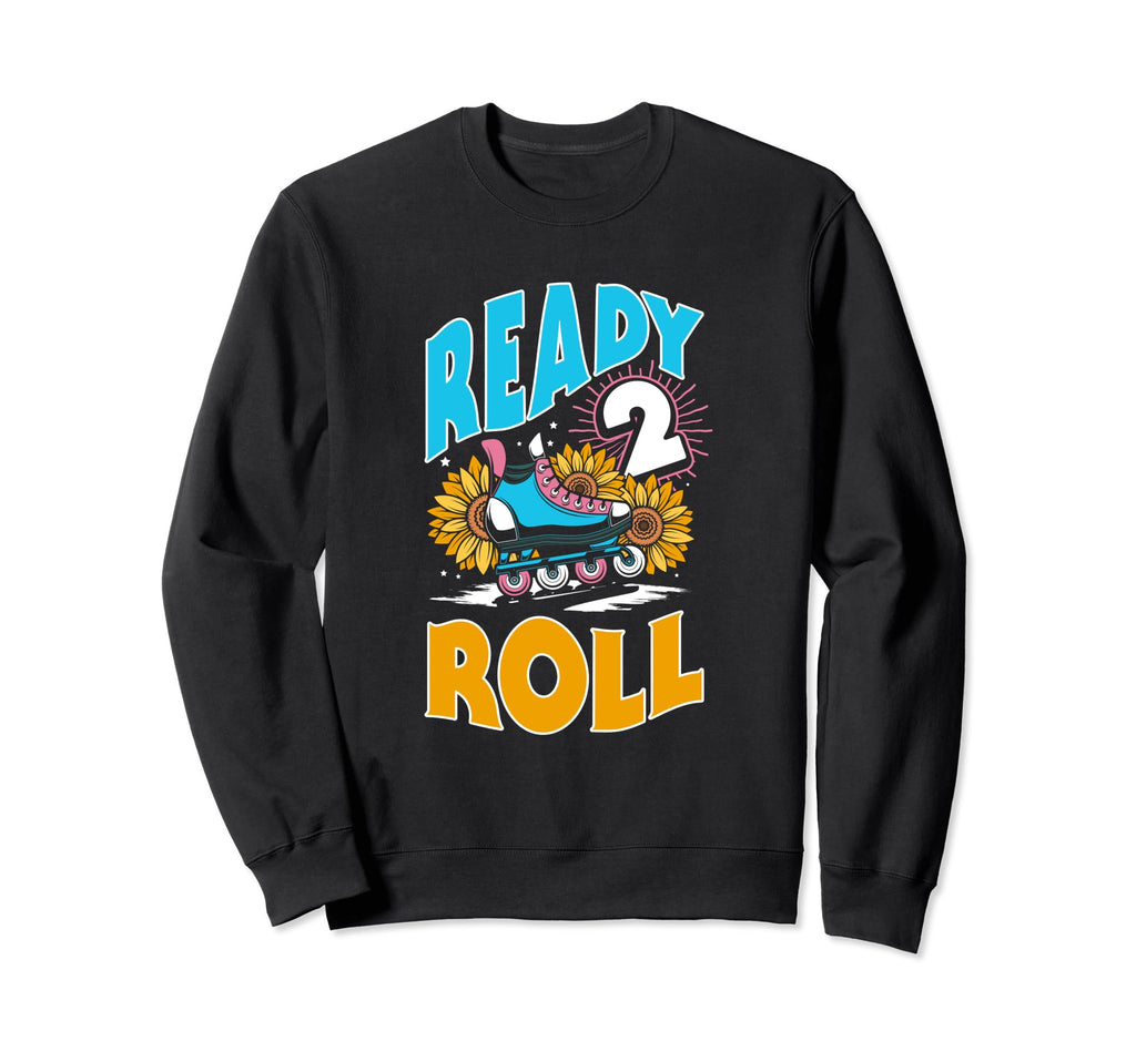 Ready 2 Roll Sunflower Skates Roller Sweatshirt - Minimalist Print Unisex - T-Shirt, Sweatshirt, Hoodie