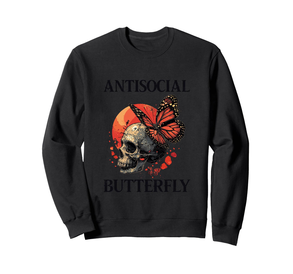 Antisocial Butterfly Gift T-Shirt - Unique Graphic Unisex - T-Shirt, Sweatshirt, Hoodie