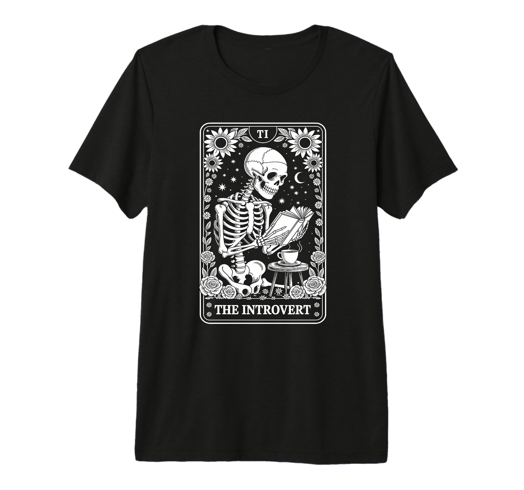 Introvert Tarot Indoorsy Antisocial T-Shirt - Aesthetic Graphic Men Women - T-Shirt, Sweatshirt, Hoodie