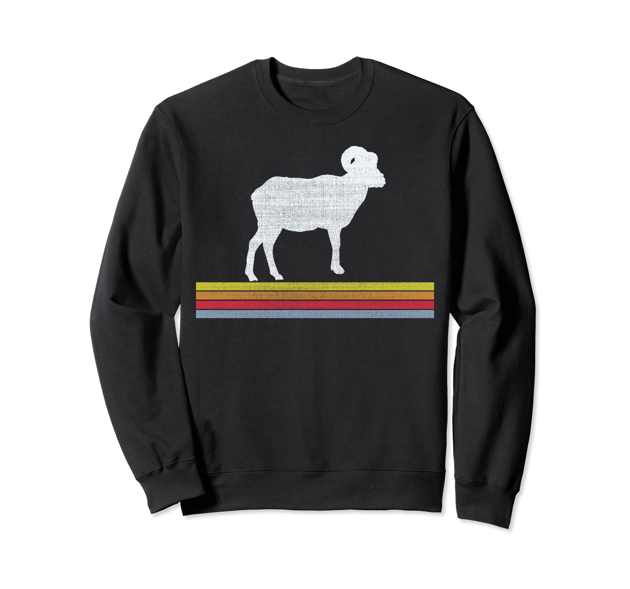 Ram Sheep Goat 70S 80S 90S Gift Sweatshirt - Trendy Graphic Unisex - T-Shirt, Sweatshirt, Hoodie