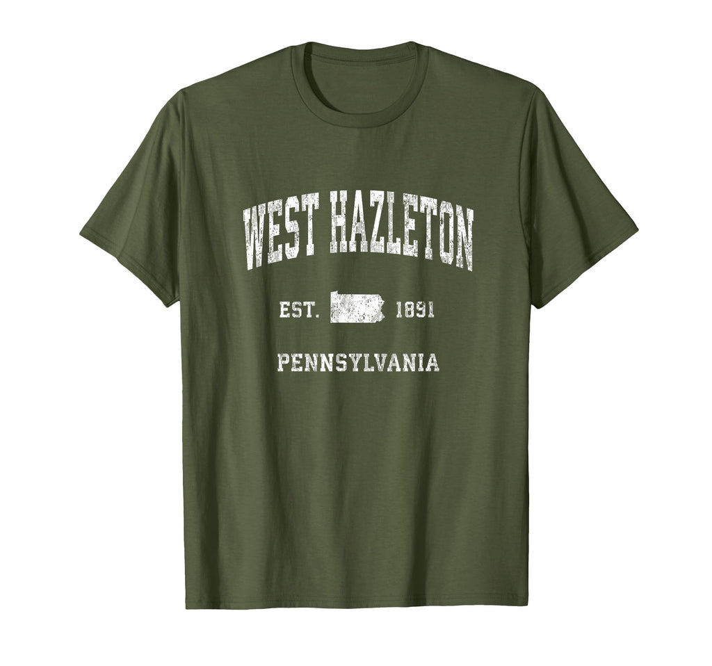 West Hazleton Pennsylvania Pa T-Shirt - Aesthetic Graphic Men Women - T-Shirt, Sweatshirt, Hoodie