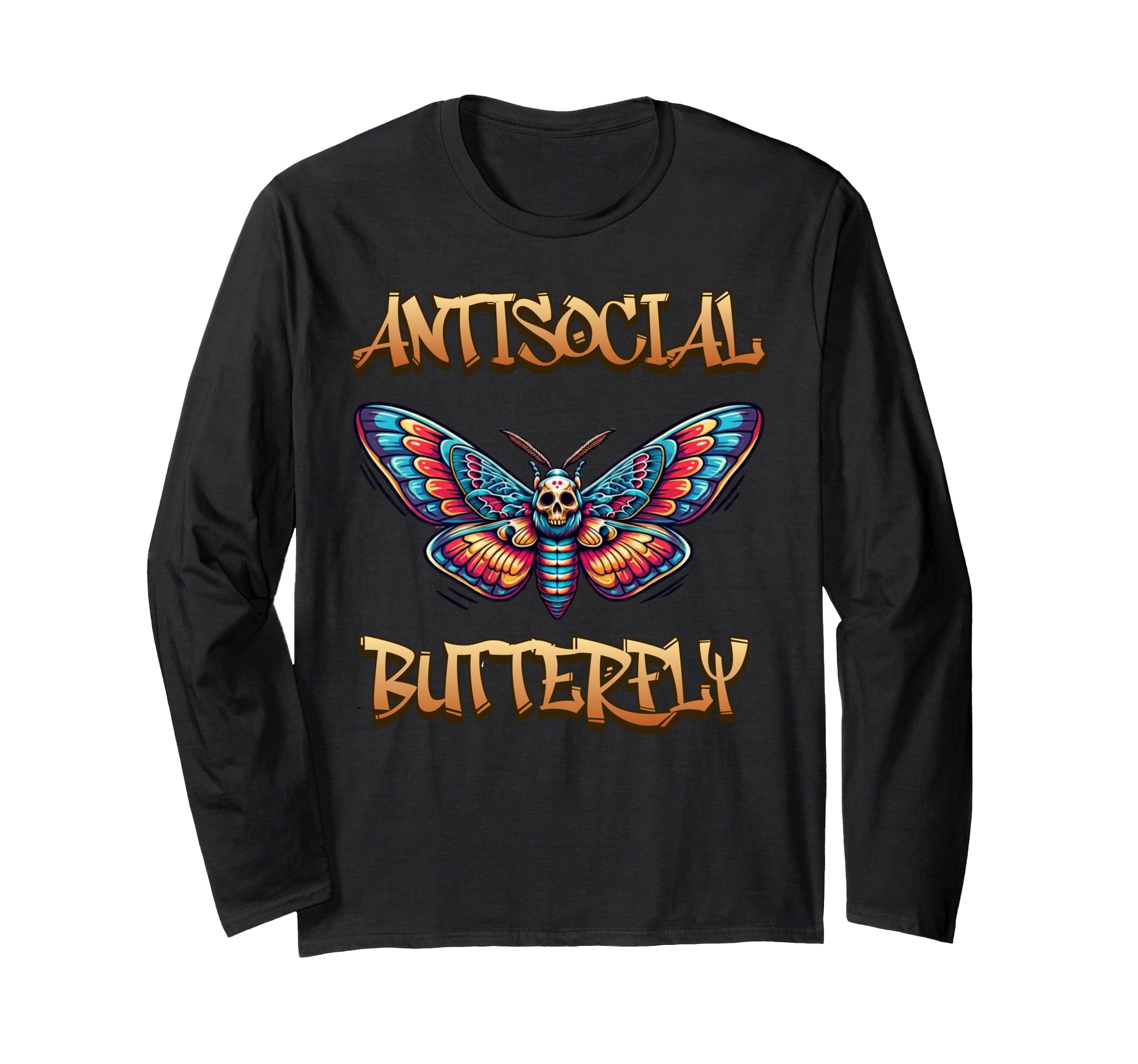 Antisocial Butterfly T-Shirt - Fun Novelty Design Unisex - T-Shirt, Sweatshirt, Hoodie