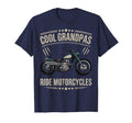 Grandpas Ride Motorcycles Biker Grandfather T-Shirt - Trendy Graphic Unisex - T-Shirt, Sweatshirt, Hoodie