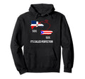 Half Puerto Rican Half Dominican Hoodie - Aesthetic Graphic for Adults - T-Shirt, Sweatshirt, Hoodie