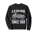 Legend Awesome Since 1968 50 Years Sweatshirt - Novelty Apparel for Adults - T-Shirt, Sweatshirt, Hoodie