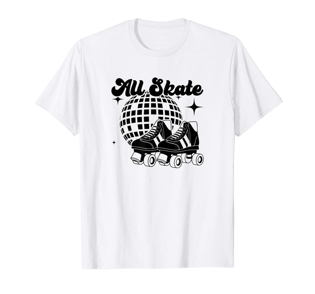 All Skate 70S Disco Roller Skating T-Shirt - Aesthetic Graphic Men Women - T-Shirt, Sweatshirt, Hoodie