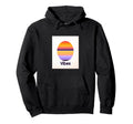 Vibes Sunset 80S Synthwave Hoodie - Casual Everyday Wear Men Women - T-Shirt, Sweatshirt, Hoodie
