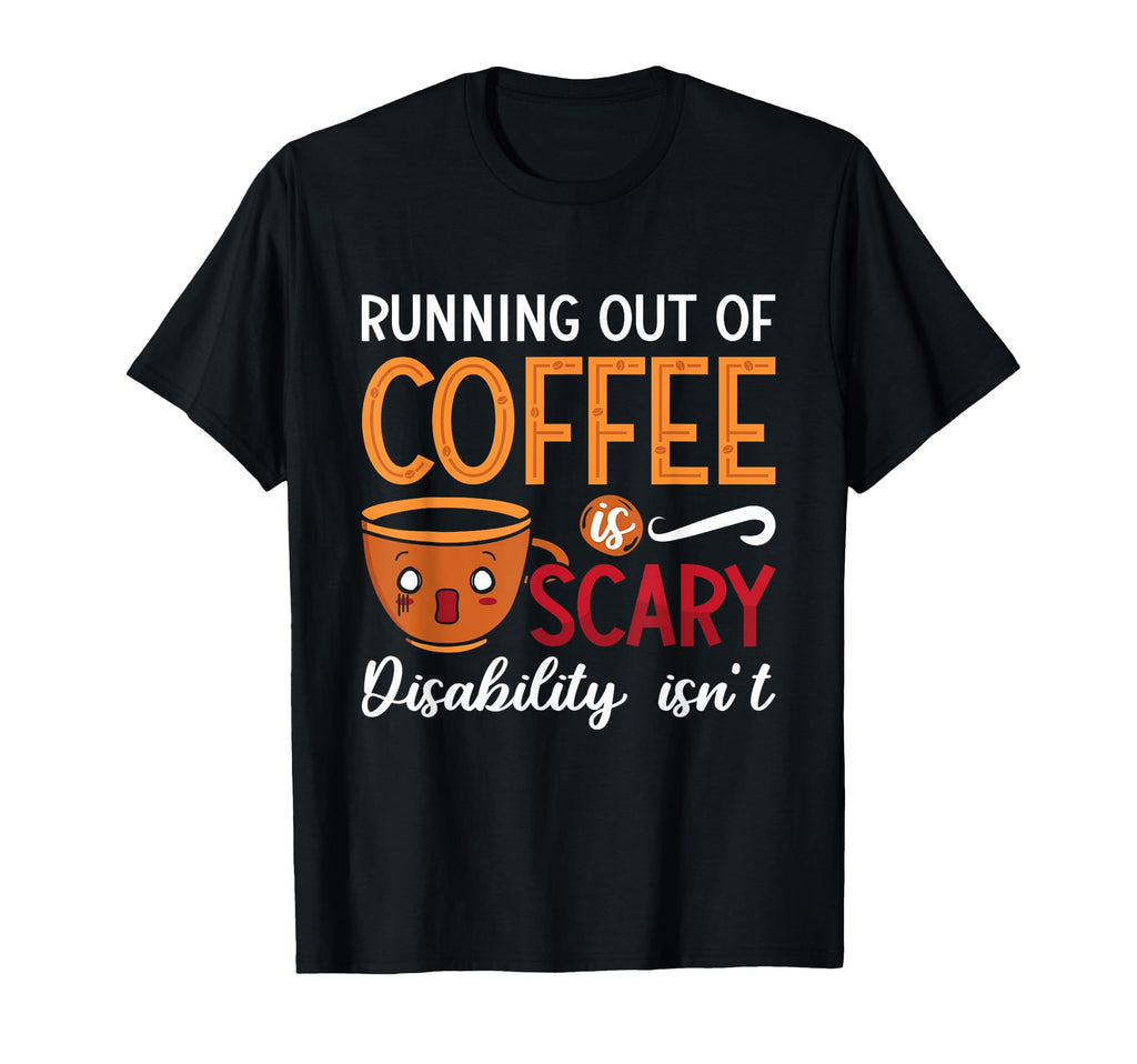 Running Out Coffee Scary Anxiety T-Shirt - Minimalist Print for Adults - T-Shirt, Sweatshirt, Hoodie