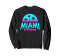 Miami Florida Sunset Sweatshirt - Casual Everyday Wear for Adults - T-Shirt, Sweatshirt, Hoodie