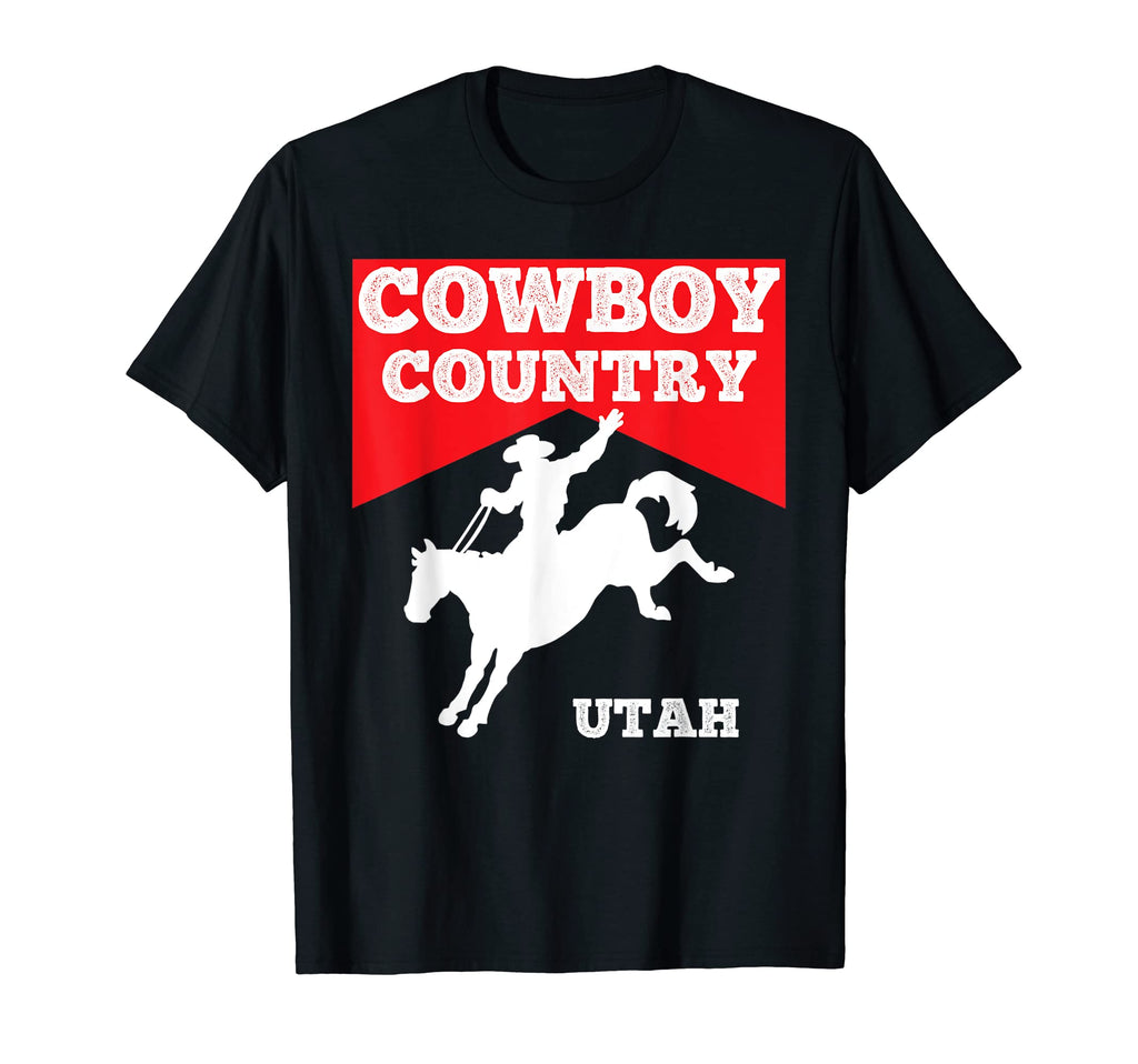 Mens Utah Cowboy Country Horse Riding T-Shirt - Novelty Apparel Unisex - T-Shirt, Sweatshirt, Hoodie