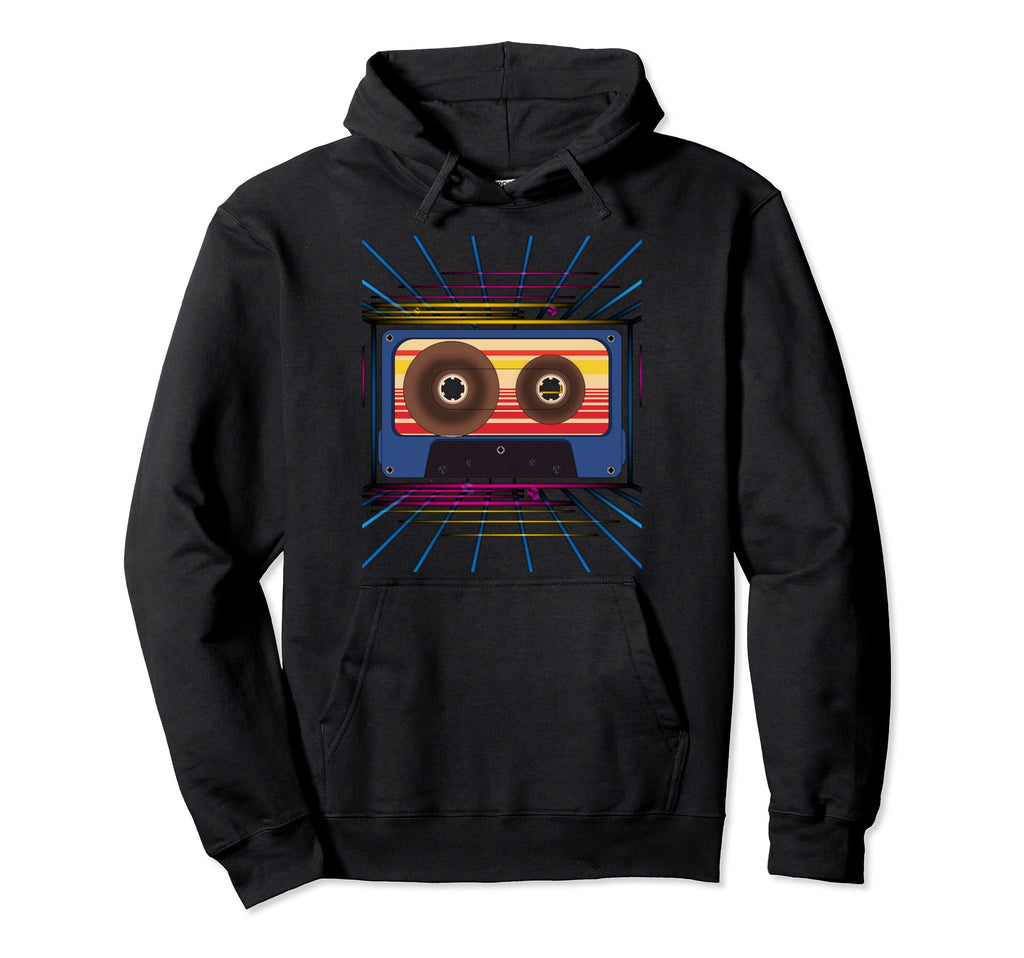 Synthwave 80S Music Lover Vaporwave Art Hoodie - Graphic Print for Adults - T-Shirt, Sweatshirt, Hoodie
