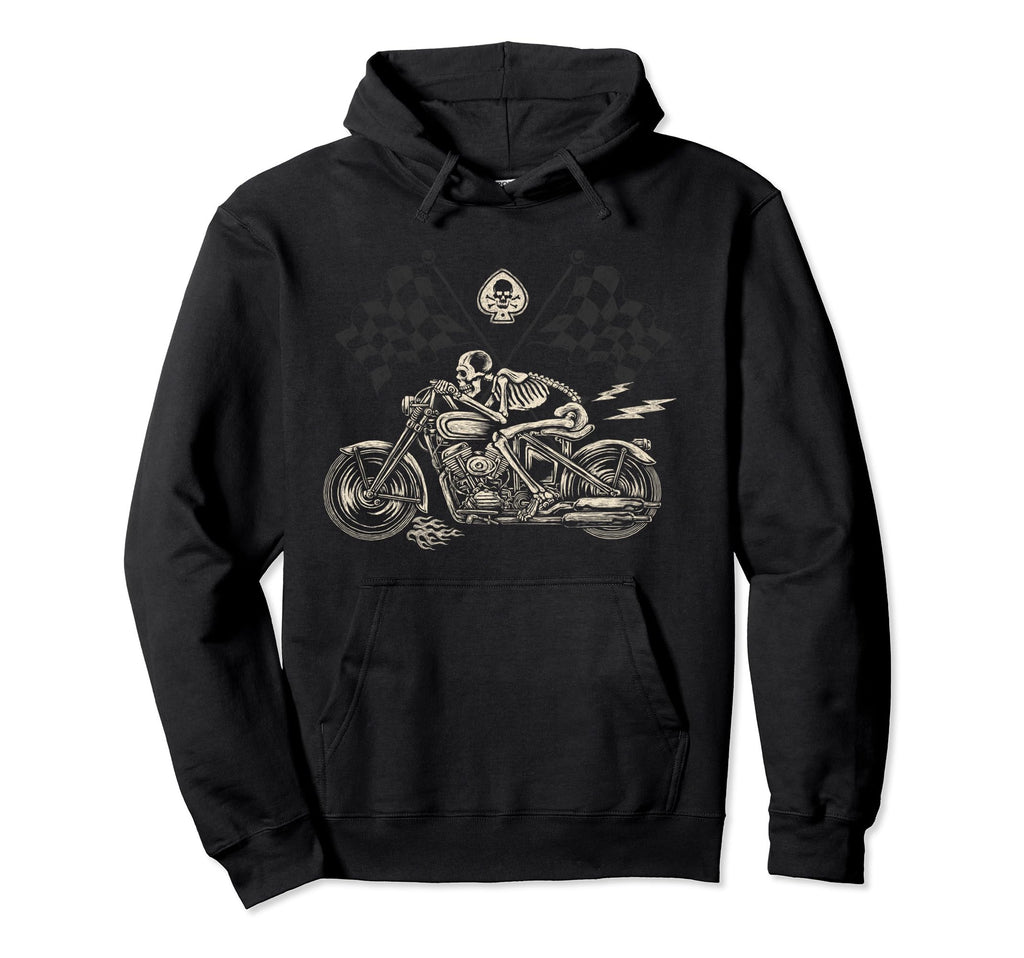 Chopper Motorcycle Biker Bikers Hoodie - Casual Everyday Wear for Adults - T-Shirt, Sweatshirt, Hoodie