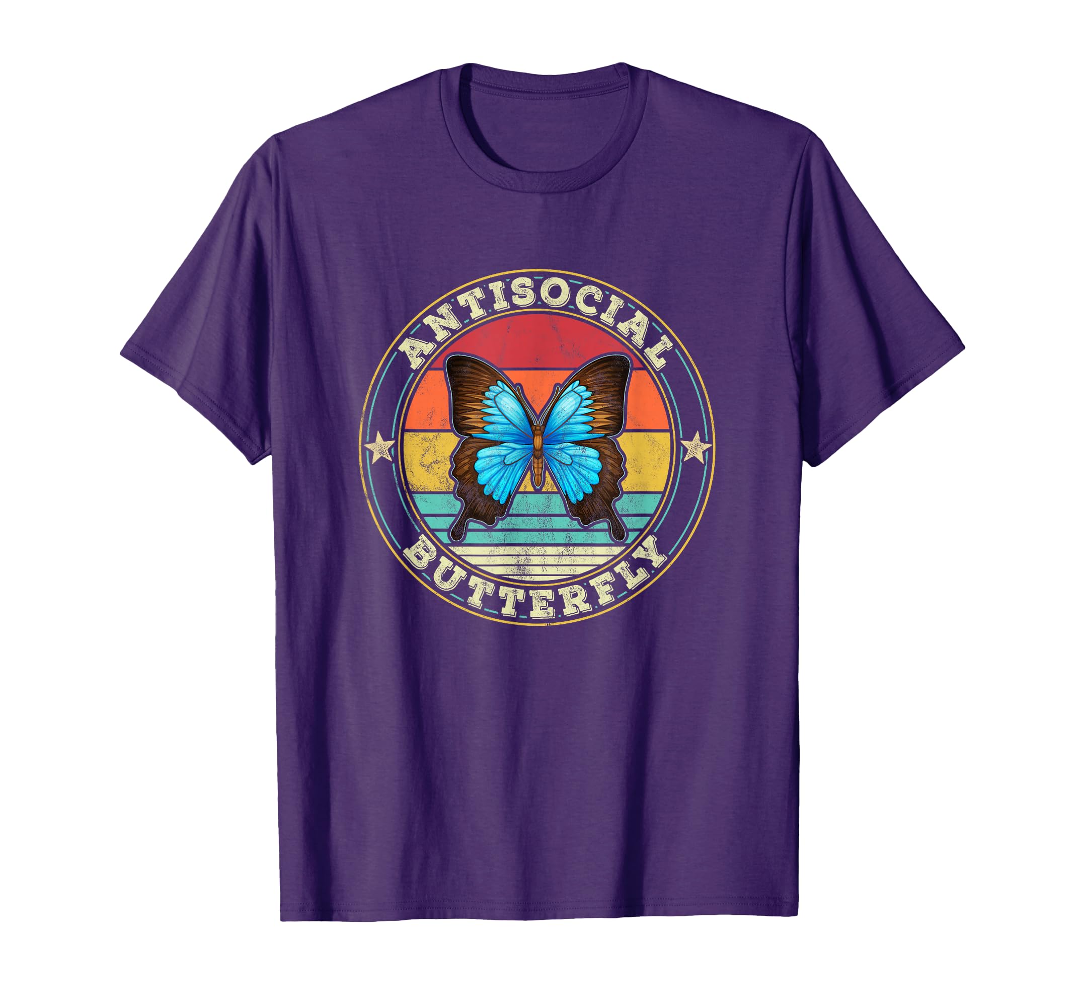 Antisocial Butterfly Introvert T-Shirt - Fun Novelty Design for Adults - T-Shirt, Sweatshirt, Hoodie