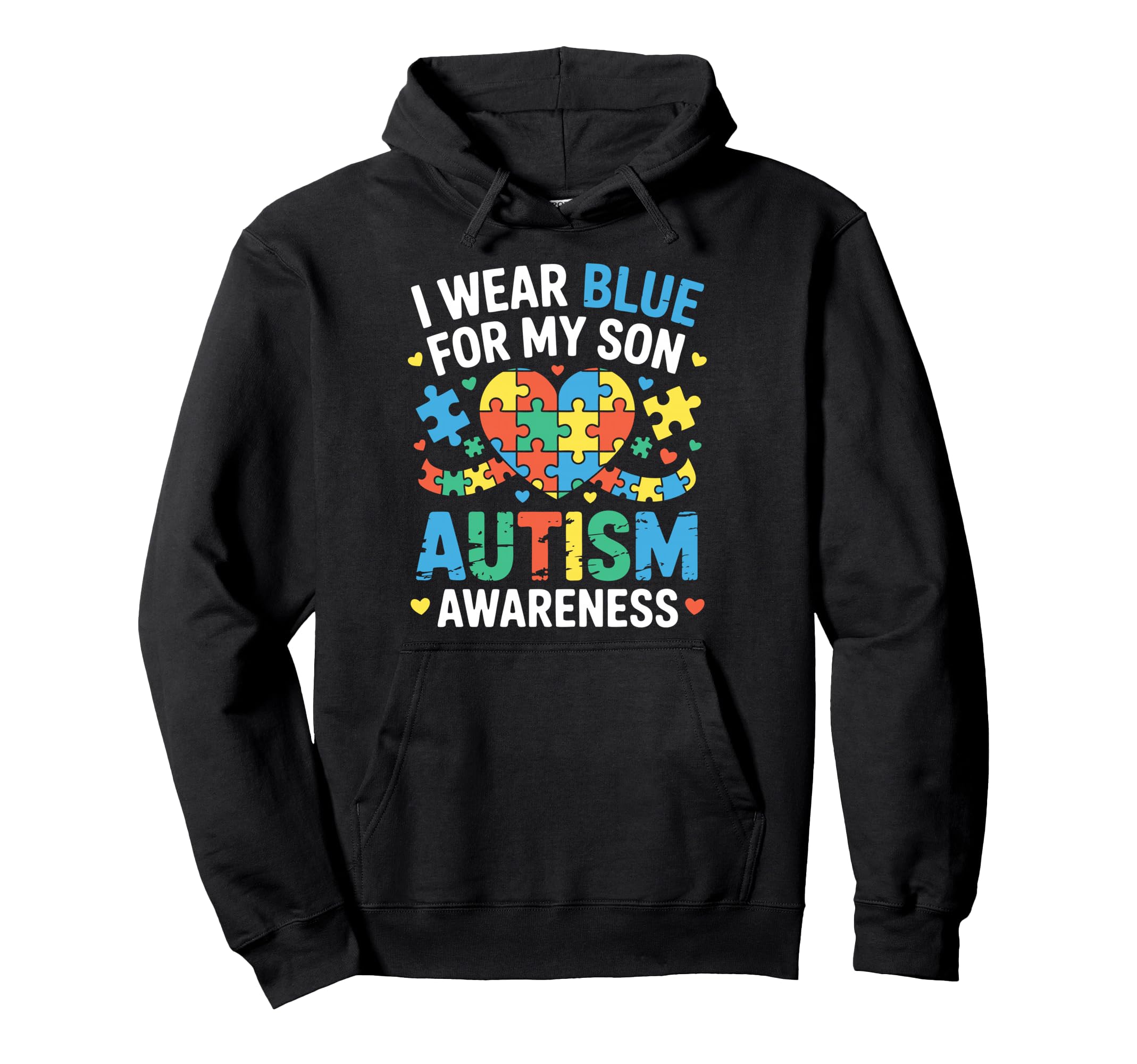 Autism Mom Autism Dad Autistic Son Hoodie - Aesthetic Graphic Men Women - T-Shirt, Sweatshirt, Hoodie