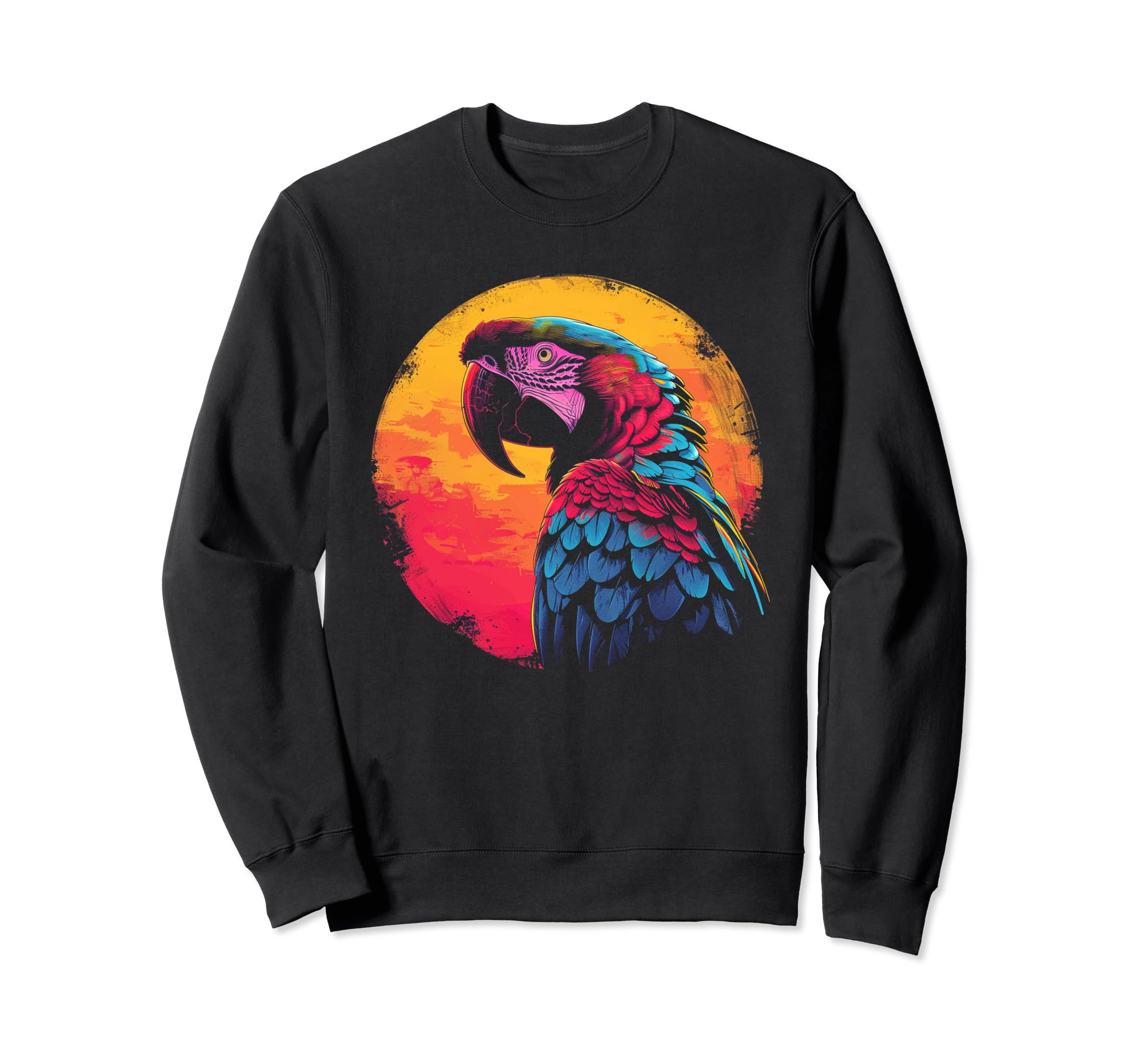 Parrot Vaporwave Aesthetic Sweatshirt - Streetwear Style for Adults - T-Shirt, Sweatshirt, Hoodie