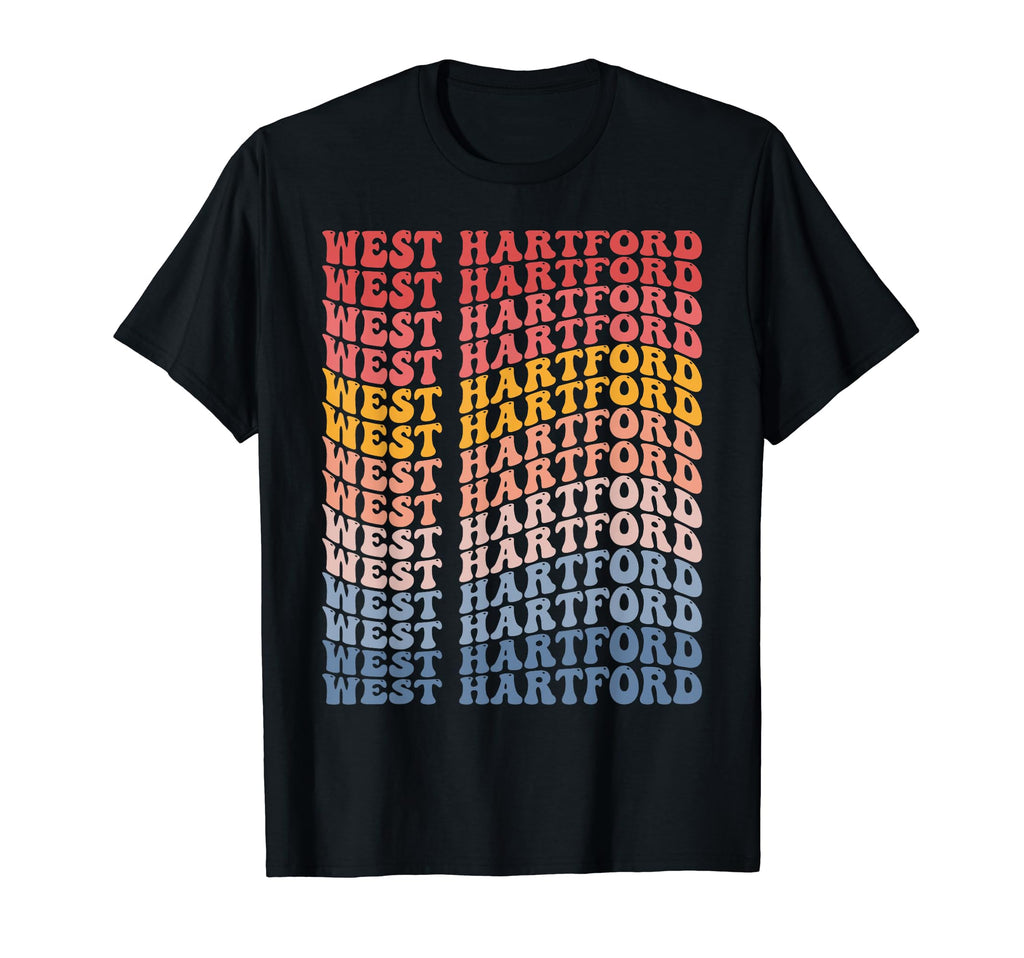West Hartford City Groovy T-Shirt - Graphic Print for Adults - T-Shirt, Sweatshirt, Hoodie