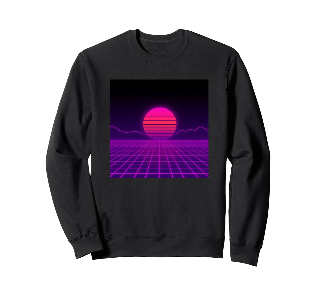 Retrowave Synthwave Aesthetic Sweatshirt - Novelty Apparel for Adults - T-Shirt, Sweatshirt, Hoodie