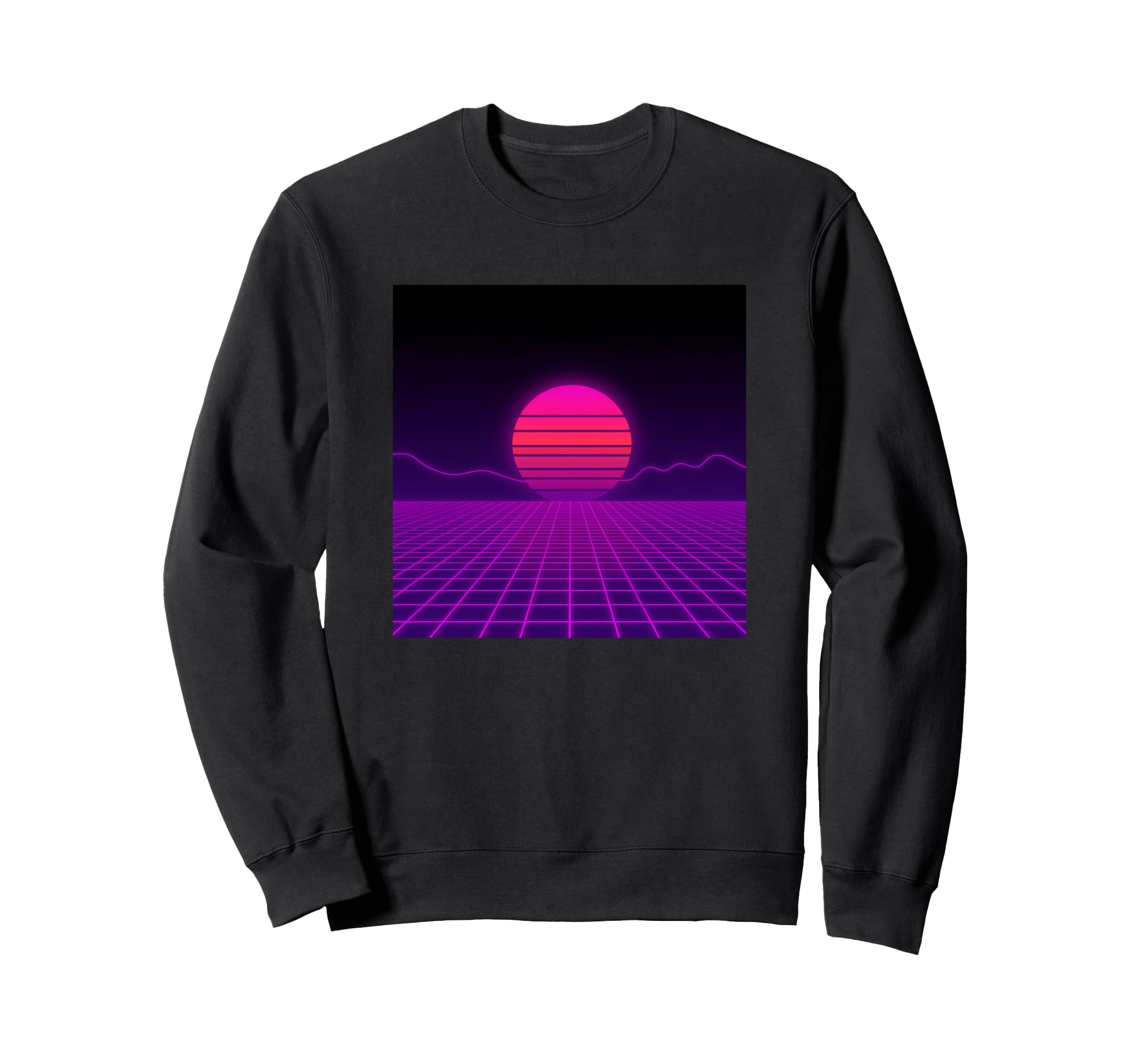 Retrowave Synthwave Aesthetic Sweatshirt - Novelty Apparel for Adults - T-Shirt, Sweatshirt, Hoodie