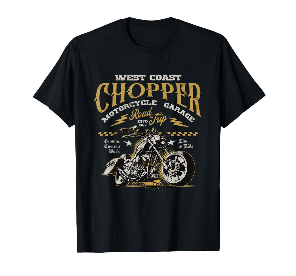 West Coast Chopper Garage Motorcycle T-Shirt - Novelty Apparel Men Women - T-Shirt, Sweatshirt, Hoodie